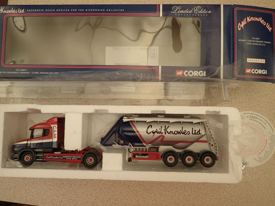 Corgi 1:50 Ltd CC12807 Ltd Edn Scania T Cab Cyril Knowles Undisplayed MIB - Image 1 of 4