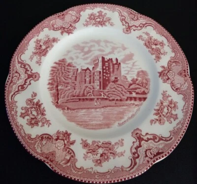 3 件正品约翰逊兄弟老布里坦城堡粉色餐盘 10 — 第 1/4 张图片