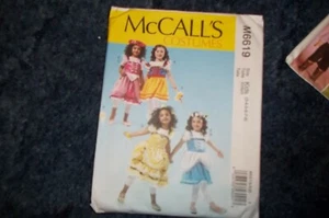 McCall's Costume Pattern M6619. Kids sz 3 - 8. New.Skirt,Headpiece,Apron,Wand. - Bild 1 von 1