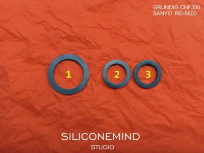 Idler tires (3psc) for GRUNDIG CNF350, SANYO RD-5600 - Image 1 of 4