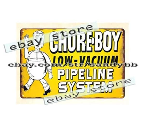 Chore Boy Milker dairy farm Pipeline System metal tin sign number plaque - Picture 1 of 4