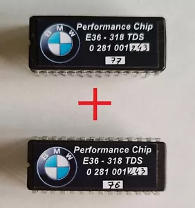 X2 Puces Eprom BMW E36 318 TDS Stage 1 0281001243, 0281001064 - Picture 1 of 4