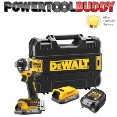 DeWALT DCF860E2T-GB 18V XR Brushless Impact Driver With 2 x Powerstack Batteries - Image 1 of 4