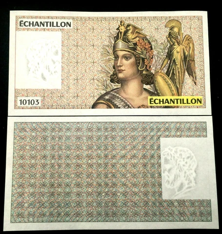 France PTEST10103 ENCHATILLON Banknote World Paper Money UNC Currency Bill Note Cover