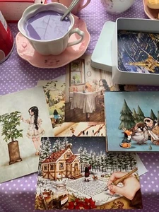 6-piece le petit princes collectibles postcards French vintage literature - Bild 1 von 1