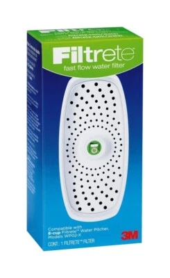 ONE (1) Fast Flow Water Filtrete Filter for 8-Cup Filtrete Water Pitcher WP02-X - Image 1 of 4