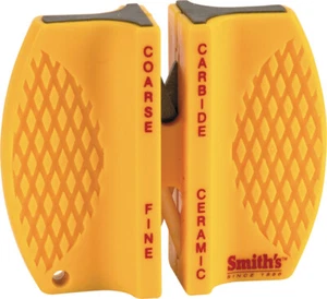 Afilador de cuchillos Smith's amarillo antideslizante de dos pasos 87 - Imagen 1 de 1