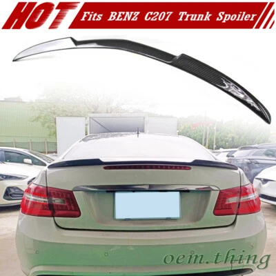 Carbon Fiber Fit FOR Mercedes Benz C207 E Class Coupe 2DR V Trunk Spoiler E400 - Image 1 of 4