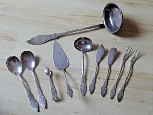 Vorleger - Set Friesenmuster - Silber 90 -  10 tlg. - Wilkens - Hanseat - R & B - Picture 1 of 1