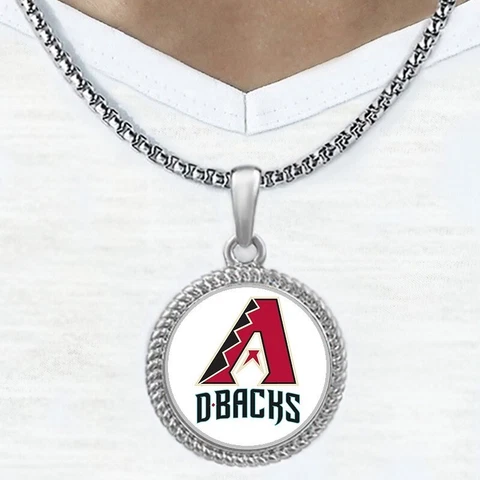 Arizona Diamondbacks Mens Womens Link Chain Pendant Necklace w Gift Pkg D22 Cover
