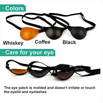 Leather Eye Patch, Eye Patch, Man Eye Patch, Woman Eye Patch - Image 1 of 4