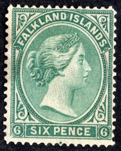 ISLAS MALVINAS 1878 S.G. #2 BISAGRA DE LUZ SIN MARCA COMO NUEVA - Imagen 1 de 2