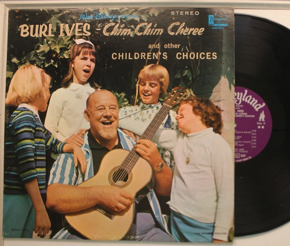 Burl Ives Lp Chim Cheree And Other Children's Choices On Disneyland - Vg - Image 1 of 1