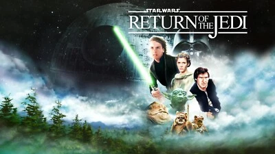 1983 Star Wars VI Return Of The Jedi 40th Movie Poster 11X17 Slave Leia Jabba 🔥 - Image 1 of 3