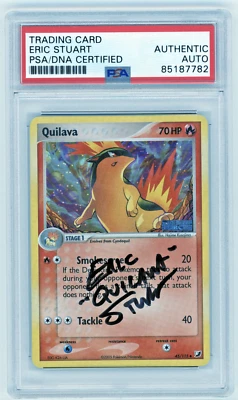 PSA Signed Eric Stuart Quilava  EX Unseen Forces 45/115 Holo Stamped LP - Image 1 of 2