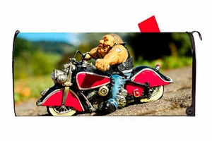 Motorcycle 5 Biker Vinyl Magnetic Mailbox Cover Made in the USA - Picture 1 of 1