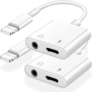 2 pack Apple MFi Certified Lightning to 3.5mm Headphones Jack Adapter for iPhone - Picture 1 of 1