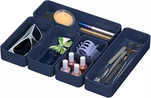 6 PCS Stackable Drawer Organizers Set, Versatile Desk and Vanity Drawer Organize - Picture 1 of 9