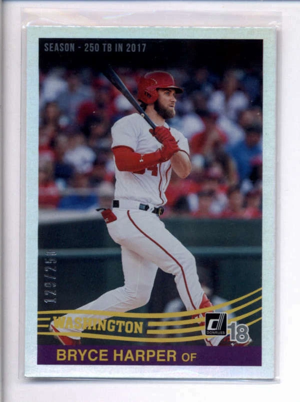 BRYCE HARPER 2018 DONRUSS #270 SEASON STAT #129/250 AJ3189 - Image 1 of 1