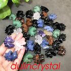 50pcs Wholesale Mixed Unicorn Skull Quartz Crystal Carved Skull Gem Healing 1"
