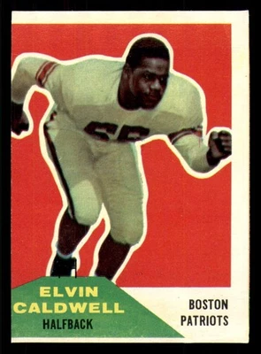 1960 Fleer #120 Elvin Caldwell Very Good Patriots        - Image 1 of 2