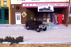 N scale Hummer finished ready 2 install N gauge model train detail "NEAT" black - Picture 1 of 2