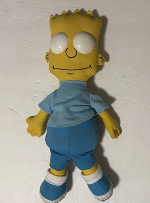 Винтажная ~ Барт Симпсон ~ плюшевая/мягкая ~ тряпичная кукла 17 дюймов Dan Dee 1990 Matt Groening - Изображение 1 из 4