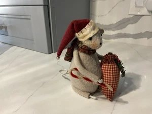 Arte popular primitivo para villancicos de Papá Noel de Navidad - Imagen 1 de 7