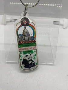 Vintage Washington DC panda keychain A41 - Picture 1 of 2
