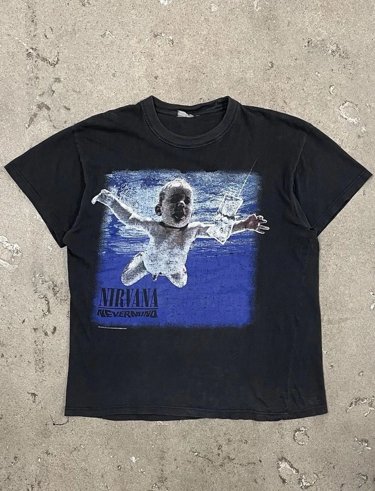 Vintage 2002 Faded Nirvana  Nevermind European Bootleg Memorial Tee - Image 1 of 4
