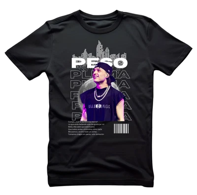 Peso Pluma Regalo Para Fans Camiseta Negra Unisex Algodón Todas las Tallas S-5XL Foto 1 de 3