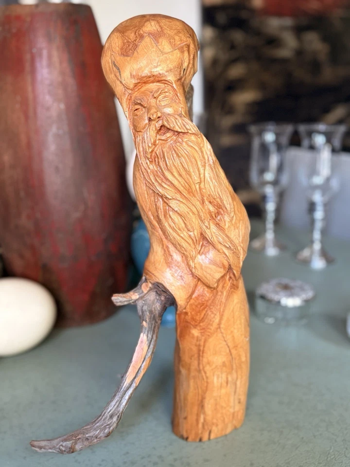 Escultura em madeira por Ronald Gruber. - Imagem 1 de 4