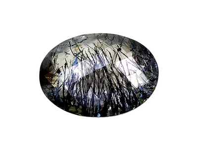 8.52CTS Black natural rutil Quartz  Oval shape loose gemstones "see video" - Image 1 of 3