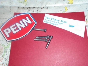 4 PENN BRIDGE SCREWS NEW PENN REEL PART 16-114 & 17-114 2 UPPER + 2 LOWER 6/0 ++ - Picture 1 of 1
