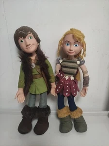 Dreamworks How To Train Your Dragon 2 15" poseable dolls Hiccup & Astrid - Picture 1 of 8