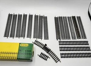 Minitrix 19x Pcs 4969 76.3mm Railroad Track Made In Western Germany - Picture 1 of 9