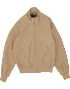 GANT Mens Bomber Jacket UK 36 Small Beige Cotton DA05 - Picture 1 of 4