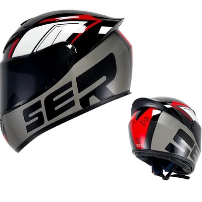 DOT Bluetooth Motorcycle Helmet ATV Streetbike Motorbike Crash Full Face Helmet Foto 1 de 4