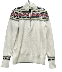 Brooks Brothers Mens Small Womens Medium Lambs Wool 1/2 Zip Pullover Sweater (E1 - Picture 1 of 5