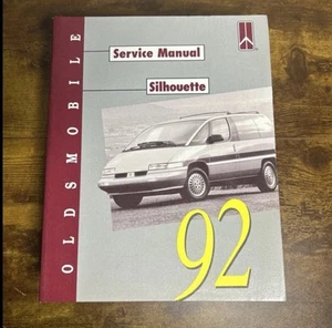 Oldsmobile Silhouette Van 1992 manual de taller de reparación 92 Olds servicio original OEM - Imagen 1 de 6