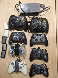 8 X Spares & Repair Controller Bundle – Xbox Duke, Xbox 360 Pads & Batteries Etc - Picture 1 of 12