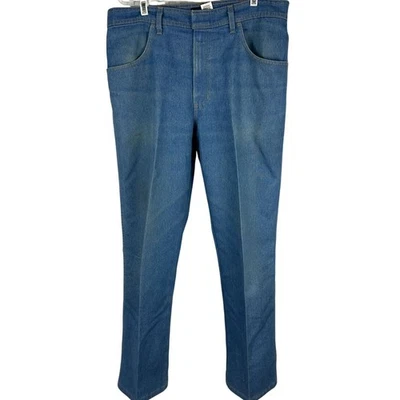 Basic Editions Mens Blue Denim Jeans 36x30 Relaxed Fit Cotton Blend Casual Style - Image 1 of 4
