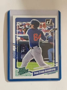 Pete Crow-Armstrong 2023 Donruss Rated Prospect con caricatore superiore blu spedizione il giorno successivo - Foto 1 di 2