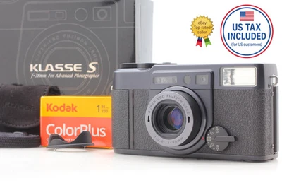 W Hood ,Strap in Box [unused] Fuji Fujifilm KLASSE S Black 38mm f/2.8 From JAPAN - Image 1 of 4