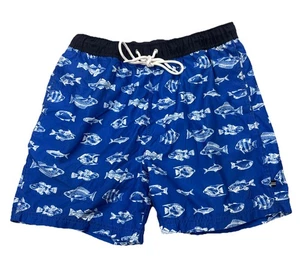 Nautica Badehose Herren Größe M Blau Fischmuster " - Bild 1 von 6