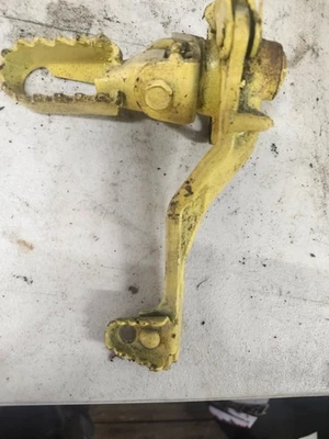 Rear Brake Pedal Lever and Foot Peg 1980 81 82 Yamaha YZ250 YZ 2501 YZ490 YZ465 - Image 1 of 4
