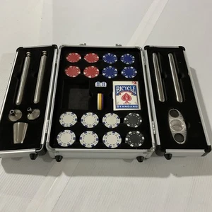 BAR BUTLER Barware Sammlung Poker Set Chips Karten Kolben - Bild 1 von 9
