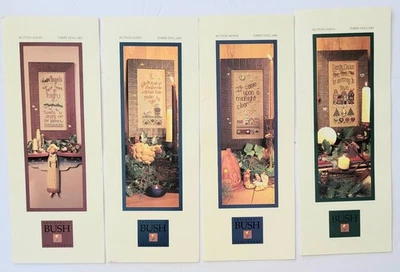 4 SHEPHERD'S BUSH SAMPLERS MOON, SANTA, ANGEL, SHEEP CROSS STITCH PATTERNS - NEW - Image 1 of 4