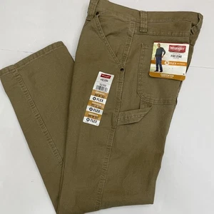 Wrangler Carpenter Size 30x32 Flex For Confort Khaki - Picture 1 of 11