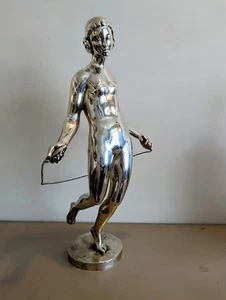 Art Deco Bronze French Cubist Sculpture Nude Mid 20th Century George Chauvel - Picture 1 of 10